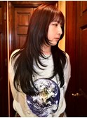 ロングレイヤー♪レッドブラック　担当川合
