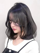 エル バイ アンキシム(elu by AHNKISM) 韓国風顔まわりミディアムレイヤーカット