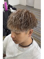 アフューズバイストゥー(Vfuse by StueW) メッシュ×ブラウン×ツイスパ