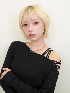 ラフィス ヘアーピュール 梅田茶屋町店(La fith hair pur) 【La fith】ショートボブ×ブリーチ×ハイトーン