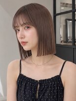 ユーフォリア 青山(Euphoria)&nbsp;切りっぱなしボブ透明感ショコラアッシュグレージュカラー