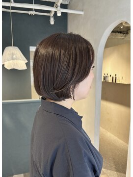 ルウ 押上(rue) まとまるボブ×やわらかブラウン
