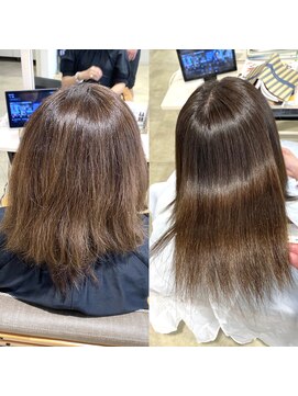 アンジュベイナハ (Ange Bay NAHA) 髪質改善艶髪ストレート+髪質強化トリートメント