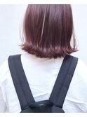チェリーレッド_マニッシュショート,ネイビー,フレンチボブ