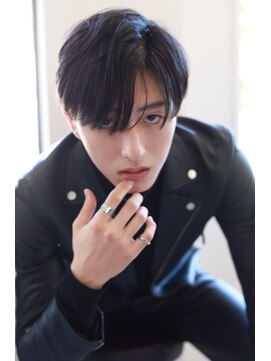 ソイクフ(SOY KUFU) MEN’SHAIRアッシュブラックマッシュパーマウルフカルマパーマ