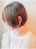 小顔ひし形大人かわいい前下がりショートボブ【CICATA関口】
