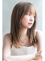 表参道 roijir ナチュラルストレート × オリーブカラー