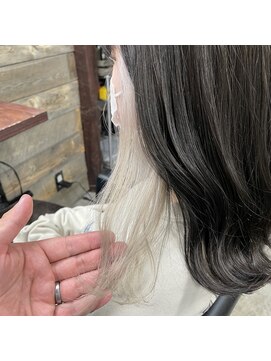 ゴート(GOAT) インナーカラー/ホワイトベージュ/ブリーチカラー/ダブルカラー