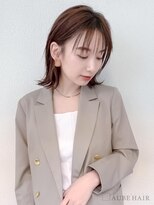 オーブ ヘアー カデン  佐賀2号店(AUBE HAIR caden) 20代・30代_シースルーバング外ハネボブ