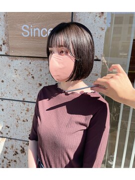 シンス(Since) ウィットする収まりのよいbob ナチュラル透明感カラー