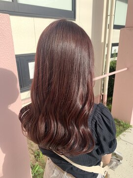 ワークスヘアー(WORKS HAIR) ブリーチなしピンクブラウン