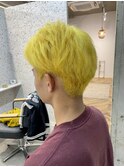 【メンズカラー】yellow（ブリーチ１回）