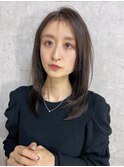 ラベンダーアッシュ×大人レイヤー