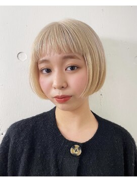 レコ 渋谷(LECO) 柔らかベージュのマチルダボブ