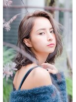 ケイト(kate)&nbsp;【kate 大宮】外国人風かきあげ外ハネxフォギーグレージュ