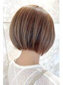 20代30代大人可愛いエアリーショートボブベージュ透明感
