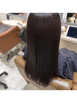 フレーム へアアンドトリートメント 天王寺北口店(FRAME) 暗髪グレージュカラー