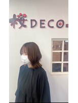 桜デコ プリム店(DECO) ウルフカット