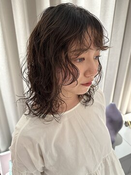 ノラギンザユー(NORA GINZA/U) ウルフパーマレイヤーパーマミディアムパーマニュアンスパーマ