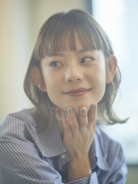 エス ヘアサロン キタハマ(S kitahama) ワイドバング外はねボブ