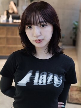 ドゥーア 代官山(Door) #ボルドーカラー#ワインレッド#レイヤーボブ#チェリーレッド