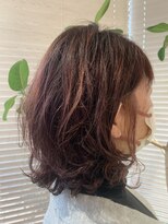 アース 三田南ウッディタウン店(HAIR&MAKE EARTH)&nbsp;大人可愛い♪デジタルパーマピンクバイオレット