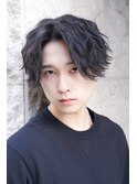 ■スペインカール/スパイキーショート/ブルーブラック/南森町