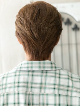 メンズヘア ビーセカンド 草加店(MENS HAIR B-2) 20代30代七三分けハイトーンカラー立ち上げ王道ショートG草加