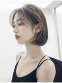 白髪ぼかしカラー白髪ぼかしハイライト大人ショート30、40、50代