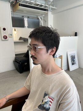 リビング 津田沼(LIVING) スパイキーショート/束間ツーブロマッシュ/スパイラルパーマ