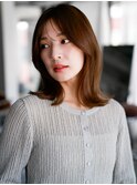 ☆レイヤーカット毛先ワンカールくせ毛風カール薄めバングデジパ