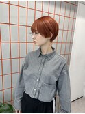 ホワイトグレージュ/デジタルパーマ/チェリーブラウン/渋谷