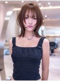 韓国レイヤー顔周りカット透明感カラー髪質改善艶髪シースルー