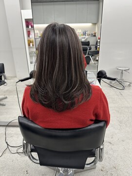 クレア 上大岡(CREA) 白髪ぼかしハイライト縮毛矯正ダブルカラー髪質改善30代40代50代