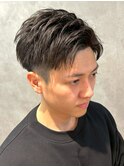 メンズ刈り上げアップバング