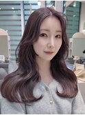 【MOE】韓国レイヤーカット×透明感艶カラー