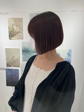 ジュベ 別府店(juve.) 別府ショートボブ顔まわりレイヤーカット髪質改善カラー30代