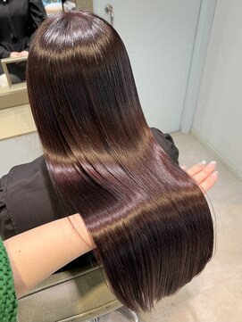 暖色系カラー×髪質改善UPTOGLOSS   近鉄八尾