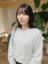 サーリー(SURLY)&nbsp;レイヤーボブくびれヘア顔まわりカットブラウンベージュ