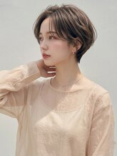 ヘアーメイクパウダー 天王寺寺田町店(Hair make powder) 大人可愛い20代30代40代小顔ひし形ハンサムショート丸み前下がり