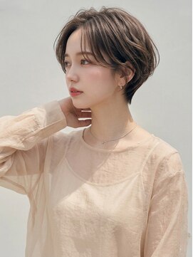 ヘアーメイクパウダー 天王寺寺田町店(Hair make powder) 大人可愛い20代30代40代小顔ひし形ハンサムショート丸み前下がり