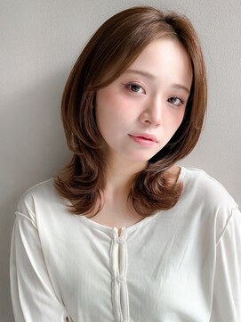 リヤン 表参道(lyann) ピンクベージュ結べるボブイメチェン美髪大人可愛い艶感前髪