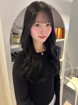 アム(amu) ローレイヤー/ロングレイヤー/韓国風巻き髪/シースルーバング