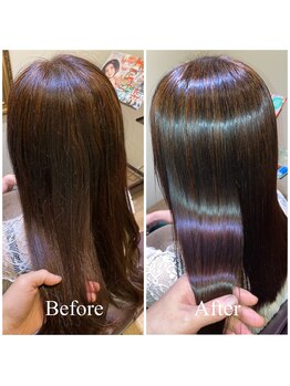 コルド(cordo)の写真/【美髪矯正/髪質改善】ストレートエステでダメージを最小限に艶やかで自然なストレートヘアを手に入れて♪