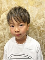 デザイニングヘアードゥ(designing hair Deux)&nbsp;キッズハイライトマッシュショート　【キッズ/キッズヘア】