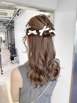 ブルー 仙台店(Blue) ヘアセット 結婚式お呼ばれ ハーフアップ　仙台 【mt___213r】