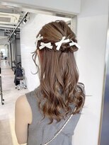 ブルー(BLUE) ヘアセット 結婚式お呼ばれ ハーフアップ 仙台 【mt___213r】