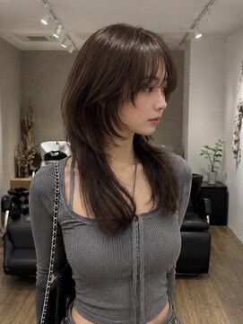 エトワ 中央店(etoi) 大分韓国かき上げレイヤーカット大人レイヤー顔まわりレイヤー