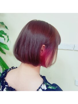 クレア(CREA) ピンクパープルのポイントカラー☆★☆[担当・日下部]