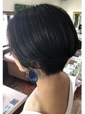 ハンサムショート×ダークグレージュ